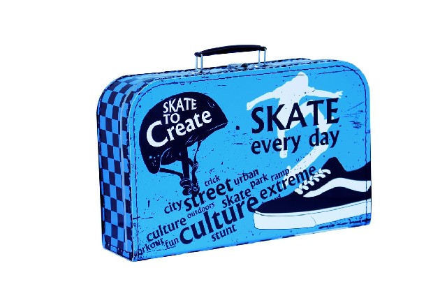 KAZETO kufr SKATE velký dětský kufřík 35x22cm