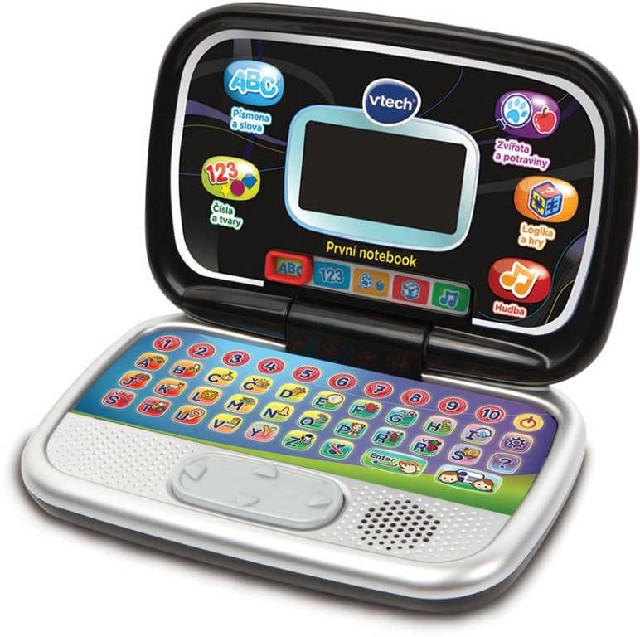 Vtech První notebook dětský zábavný počítač s aktivitami černý