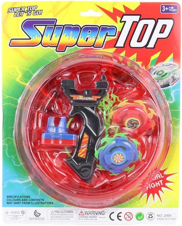 Vystřelovací káča Super Top Beyblade set 2ks s arénou