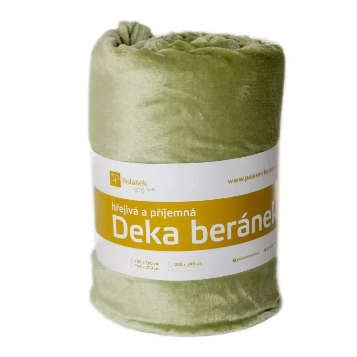 Deka beránek č. 75 olivová