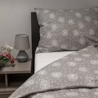 Povlečení bavlna Pampelišky šedé
