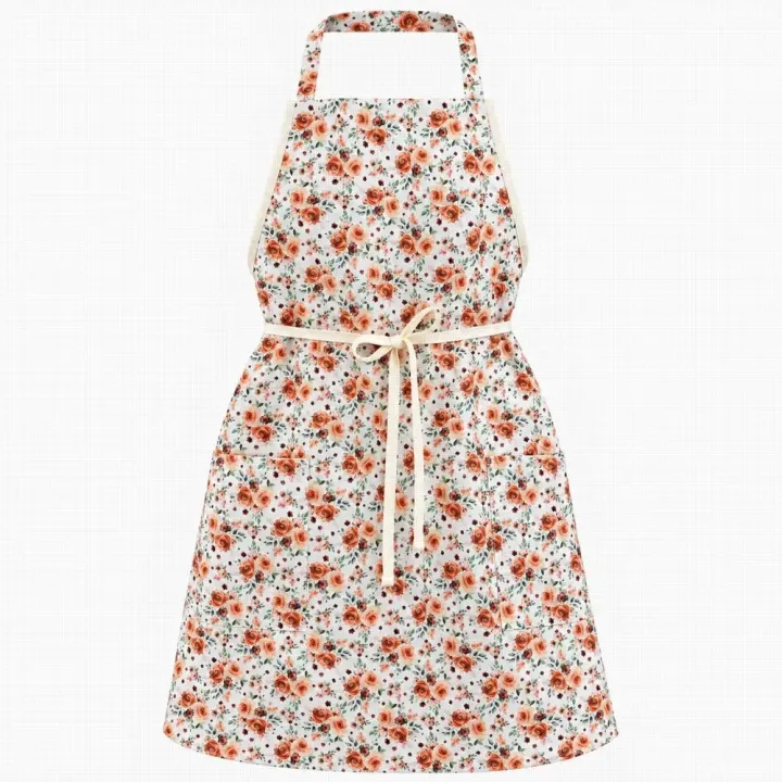Kuchyňská zástěra Růže oranžová