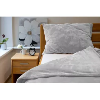 Povlečení MIKROPLYŠ UNI č.31 šedá