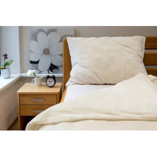 Povlečení MIKROPLYŠ UNI č.2 smetanová