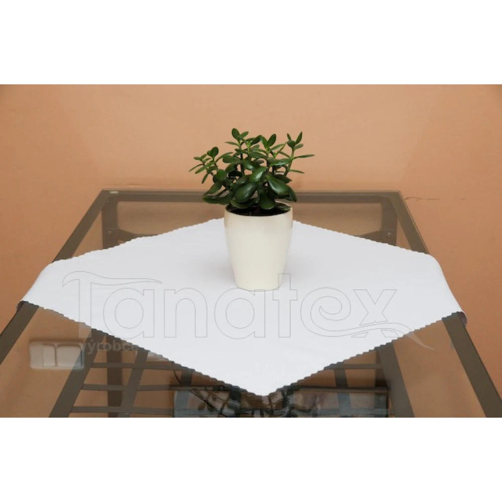 Ubrus kulatý - slonová kost, průměr 120 cm
