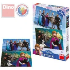 DINO Puzzle 2x66 dílků Ledové království (Frozen)
