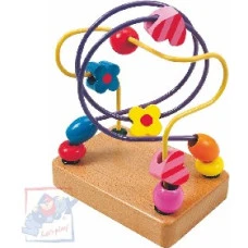 OLYMPTOY WOODY Labyrint motorický malý Korálky 90030