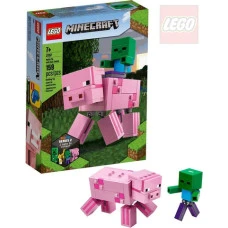 LEGO MINECRAFT Velká figurka Prase a malá zombie 21157 STAVEBNIC