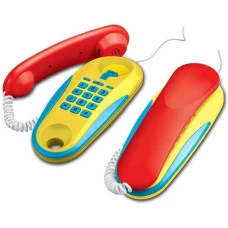 Telefon dětský pokojový tlačítkový sada 2 kusy Zvuk na baterie p