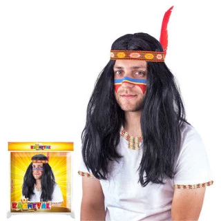 KARNEVAL Paruka indiánská pánská *KARNEVALOVÝ DOPLNĚK*
