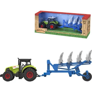Traktor na setrvačník set s pluhem na orbu na baterie Světlo Zvu
