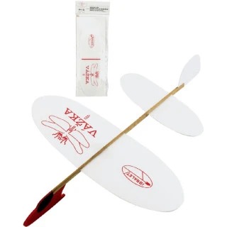 Letadlo Vážka házecí kluzák soft model polystyren/dřevo 39x31cm 