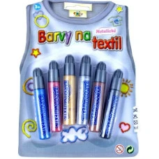 Barvy na textil METALICKÉ Výtvarné a kreativní hračky