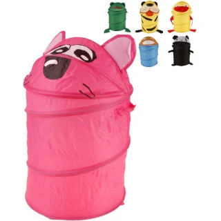 Koš dětský látkový zvířátko 35x56x35cm textilní úložný box 6 dru