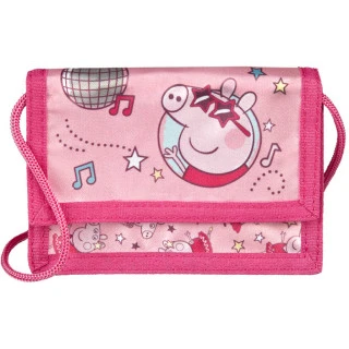 Peněženka dětská překlápěcí prasátko Peppa Pig na suchý zip se š