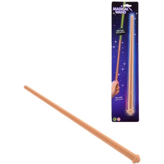Hůlka kouzelnická magická 35cm na baterie Světlo Zvuk plast