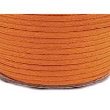 Oděvní šňůra PES O4 mm - oranžová