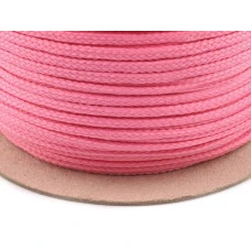 Oděvní šňůra PES O4 mm - světle růžová