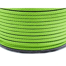 Oděvní šňůra PES O4 mm - neonově zelená