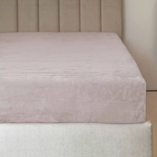Mikroflanelové prostěradlo PREMIUM - bílá káva