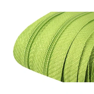 Zip spirálový v metráži 3mm - zelená neonová / limetková