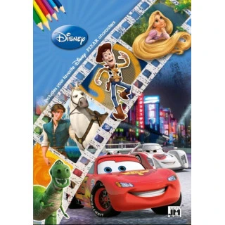 JIRI MODELS Omalovánky A4 Disney film - lesklá vazba