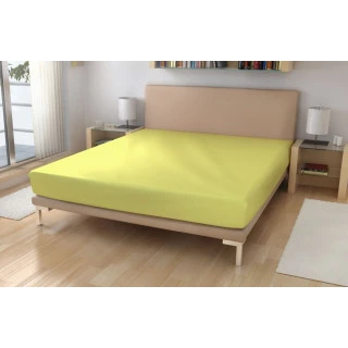 Nepropustné froté prostěradlo 80x160 - žlutá