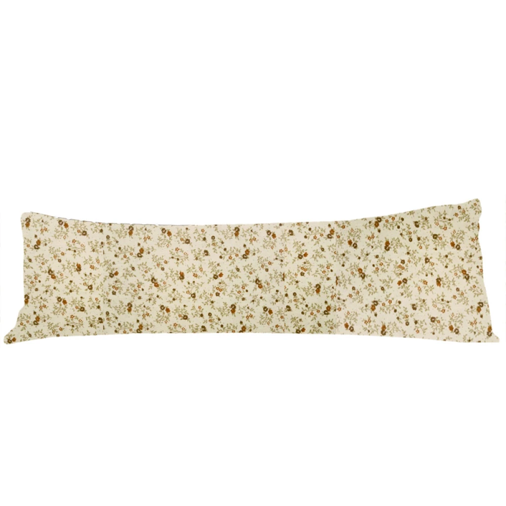 Povlak na dlouhý polštář 50x150cm - Drobné kvítky na smetanové