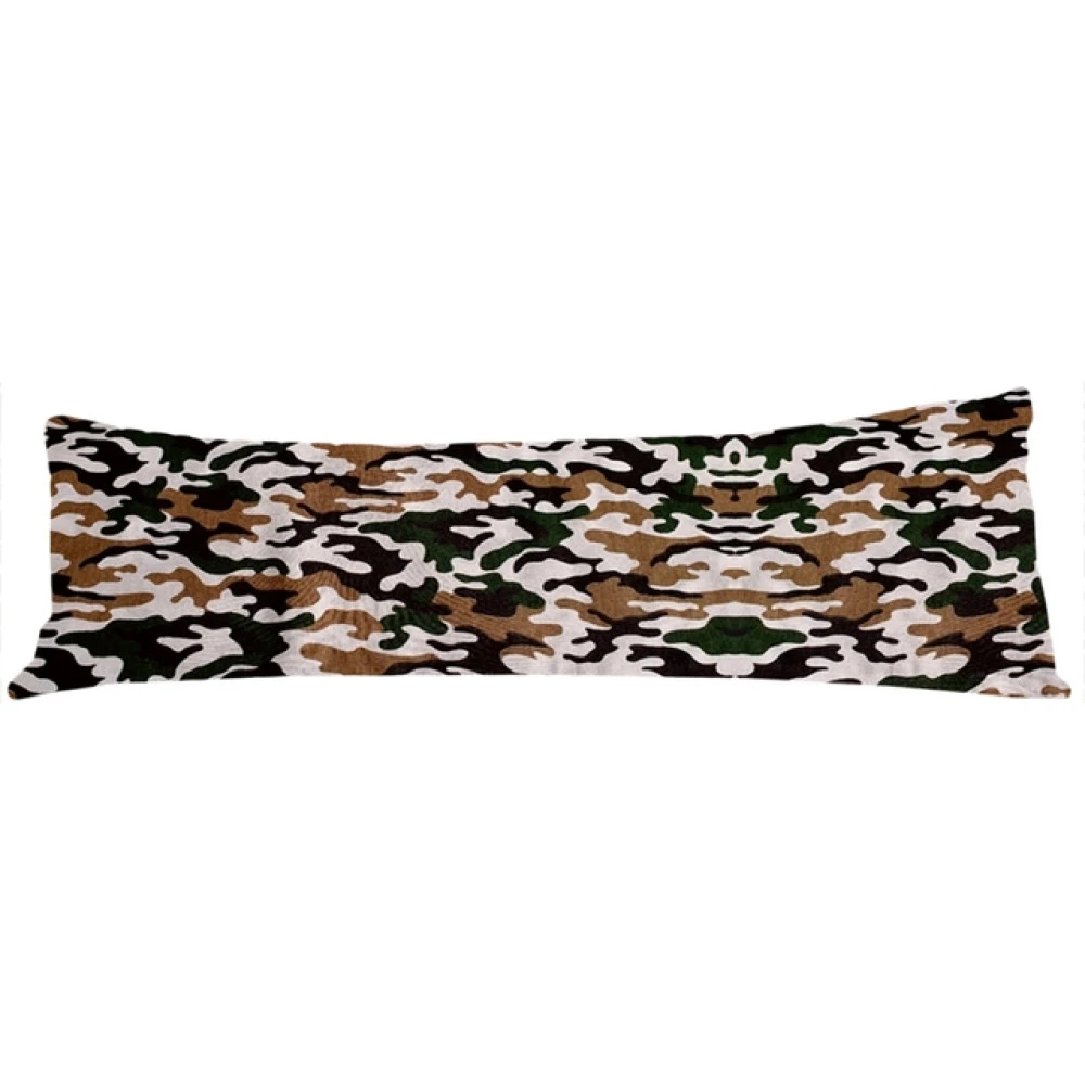 Povlak na dlouhý polštář 50x150cm - Maskáč bílý