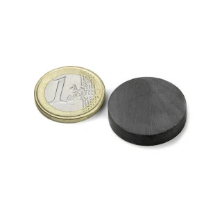 Feritový magnet válec 25x5 mm