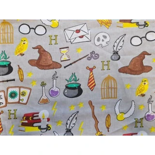 Sada 2x ubrousek a pytlík na přezůvky Harry Potter, pomůcky
