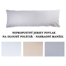 Nepropustný jersey povlak na dlouhý polštář 50x150cm