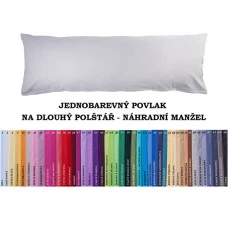 Bavlněný povlak na polštář 50x150cm - jednobarevný
