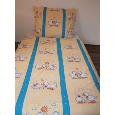 Bavlněné povlečení do postýlky Kačenky 60x36, 120x90