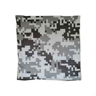 3D povlak na polštář 43x43cm - Šedé kostičky ala Minecraft