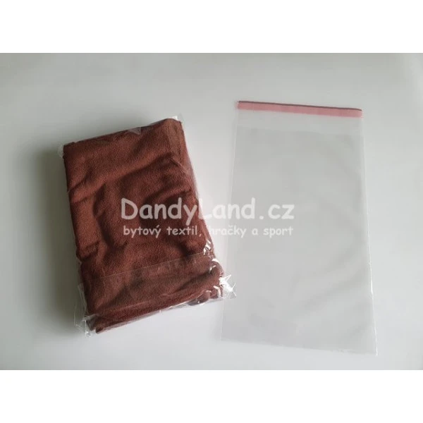 100ks Sáček PP se samolepicí klopou 200x305mm (lesklý)