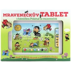 Tablet baby dotykový Mravenečkův naučný česky mluvící na baterie