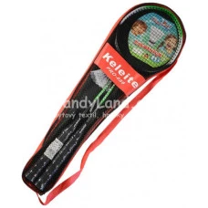 Badmintonový set pálka 65cm 2ks + míček v přenosném vaku