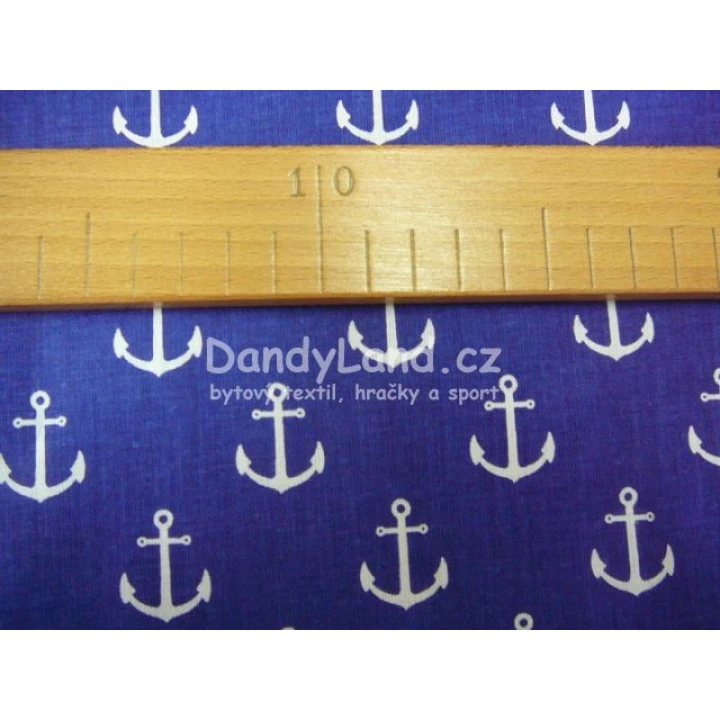 Povlak na dětský polštář Kotvy modré 40x40cm