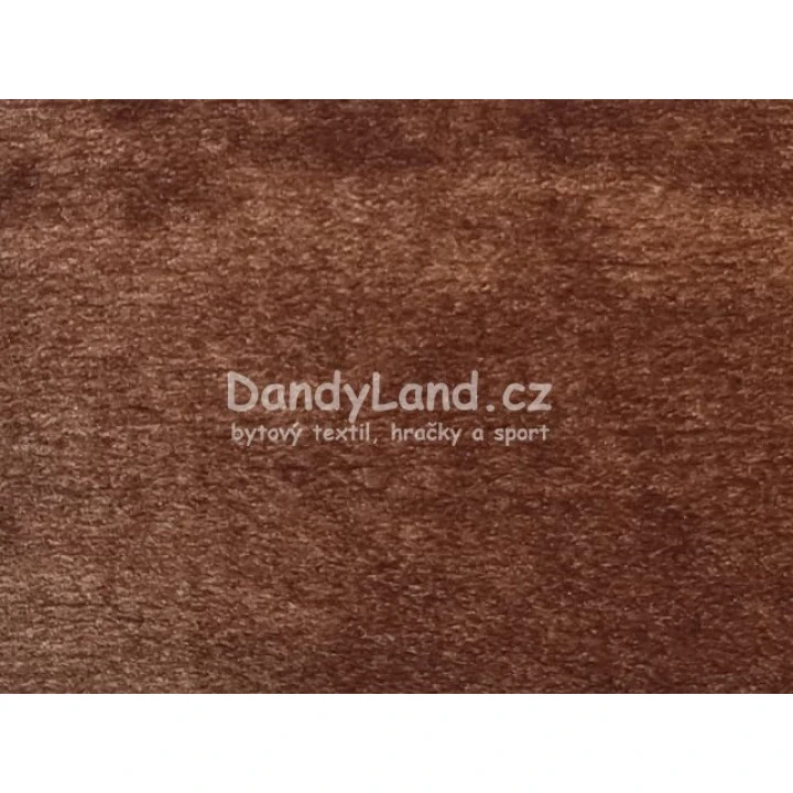 Mikroplyšové prostěradlo 180x200cm - 58 oříšková