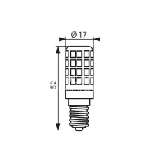 LED žárovka pro šicí stroje 230V, 3,5W patice E14