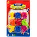 Číslice magnetické barevné 4cm set 27ks na kartě plast