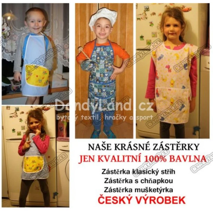 Dětská zástěrka mušketýrka vzor 2150