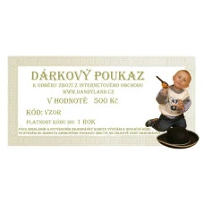 Dárkový poukaz v hodnotě 500,- Kč