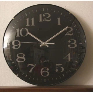 Nástěnné hodiny BLACK STYL - průměr 30 cm