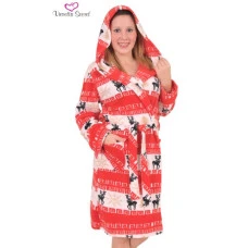 Dámský župan krátký s kapucí Sobíci - L/XL